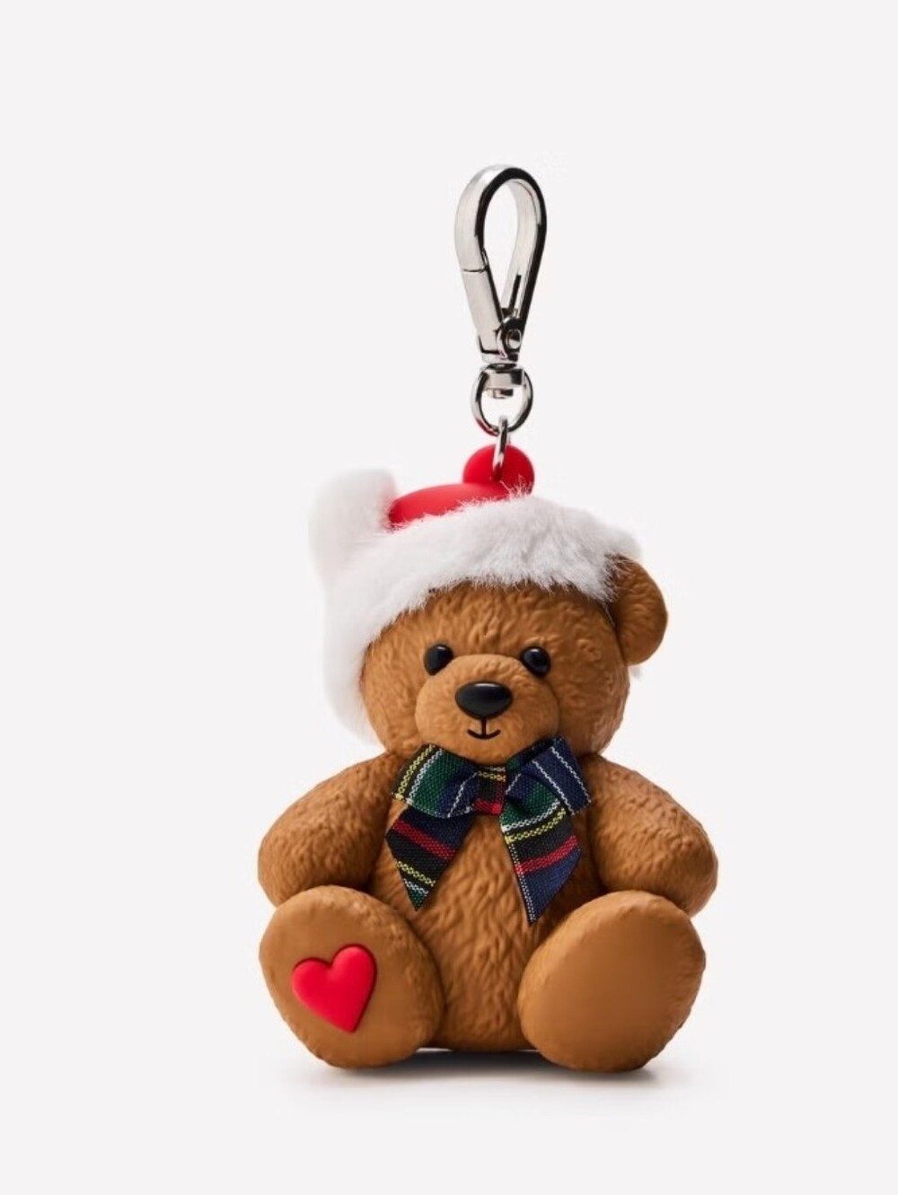 BBW Holiday Teddy Bear Keychain Pocketbac Holder